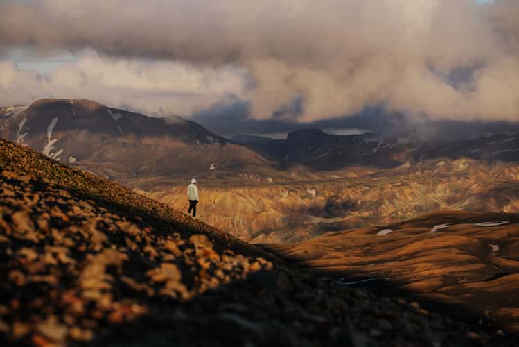 Peak near Hrafntinnusker hut, Laugavegur