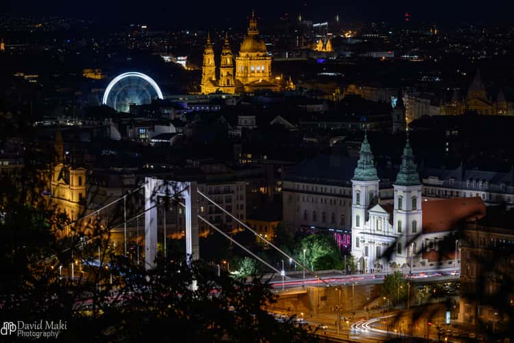 Pest at Night from the Citadel