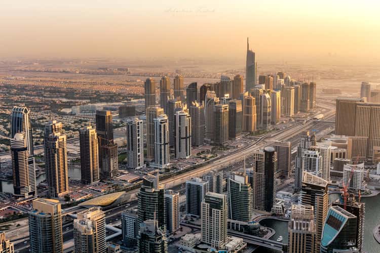 Princess Tower view of Dubai Marina