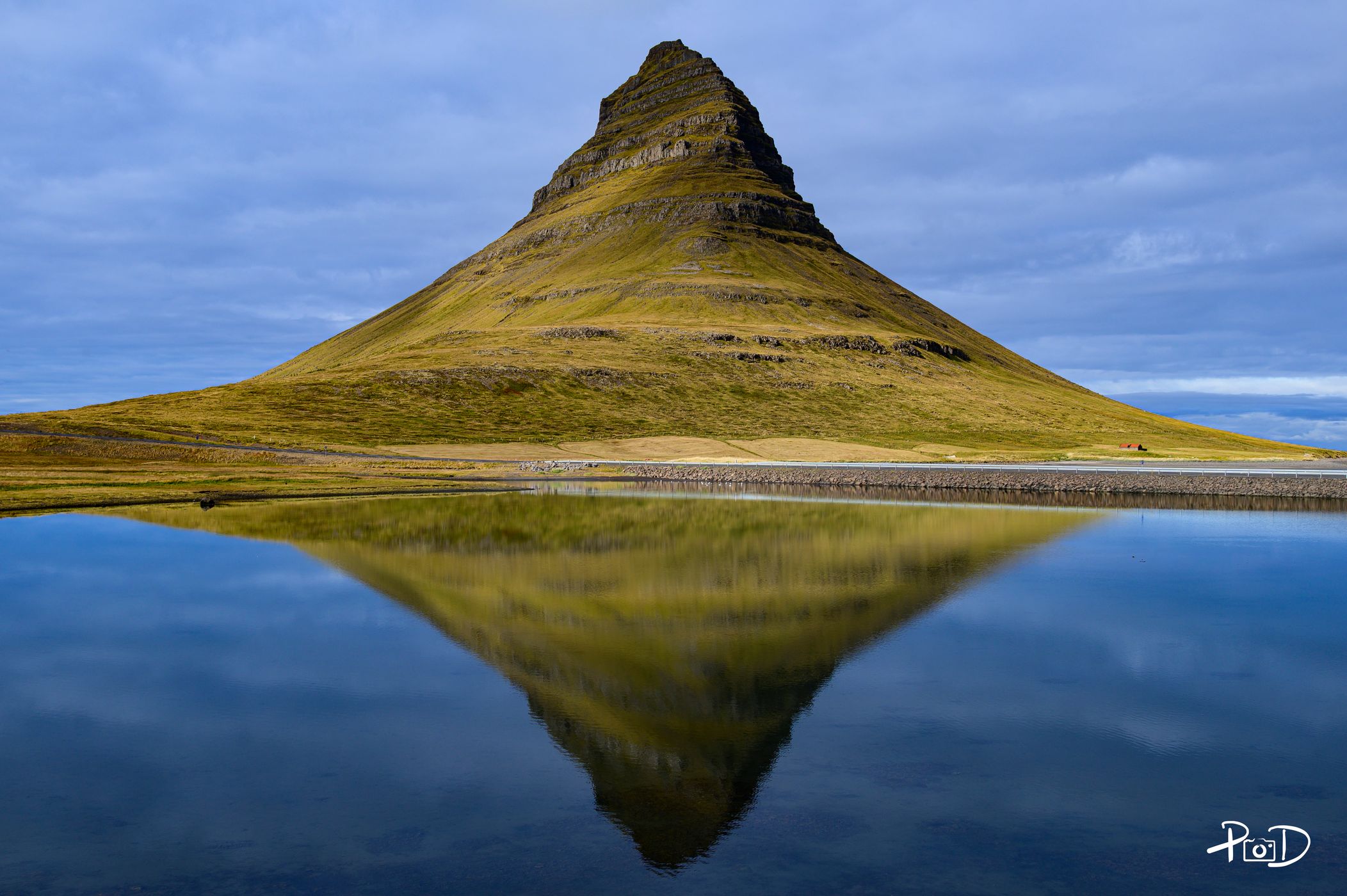 Reflection pool at Kirkjufell, Iceland