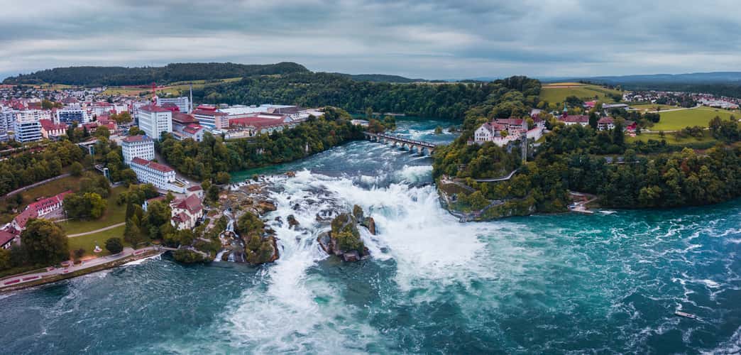 Rhine Fall Drone View