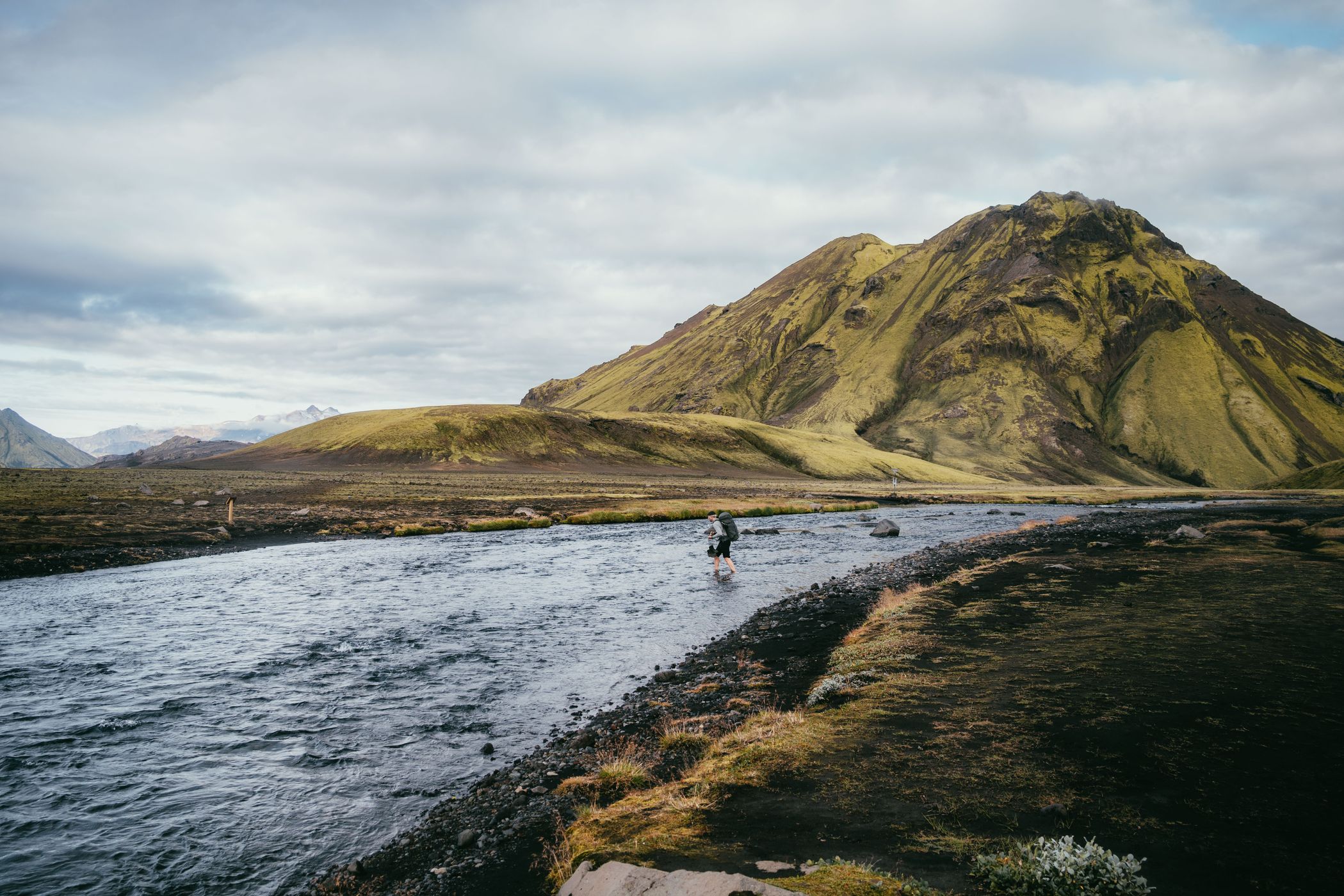 River crossing, Laugavegur Trail, Iceland