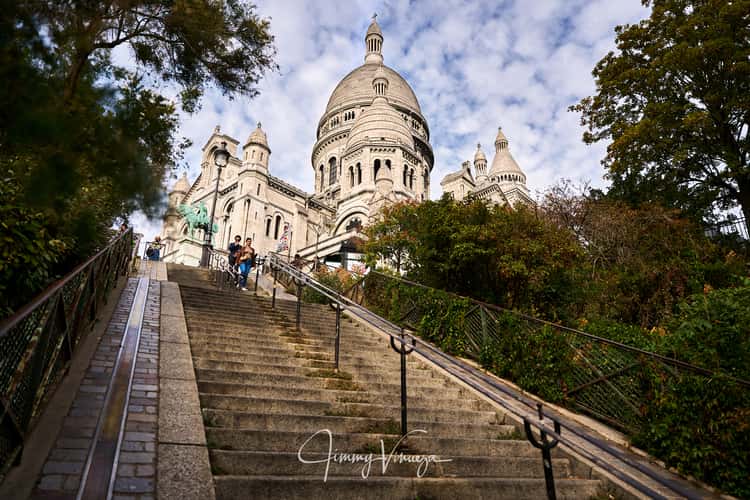 Sacre Coeur from the side stairs