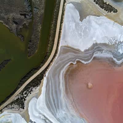 Salt marshes near Aigues-Mortes, France