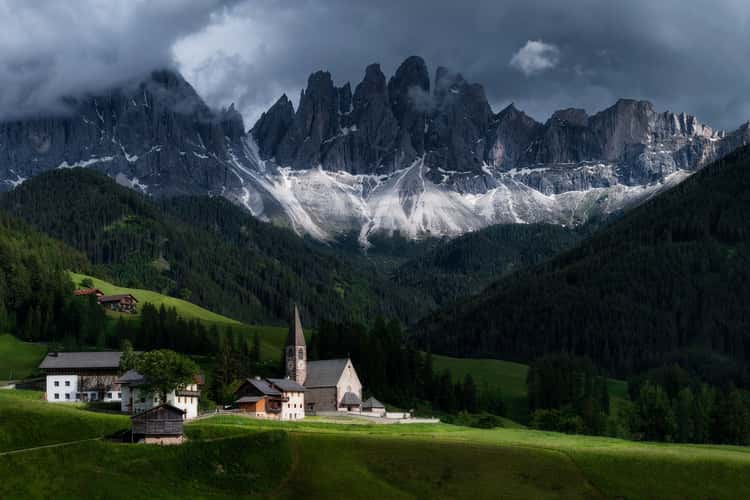 Santa Maddalena and Odle Mountain Group