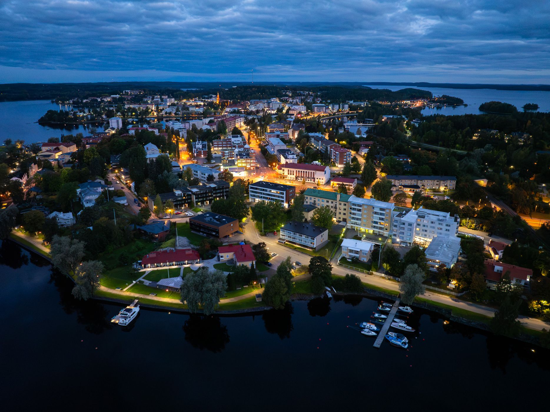 Savonlinna blue hour, Finland, Finland