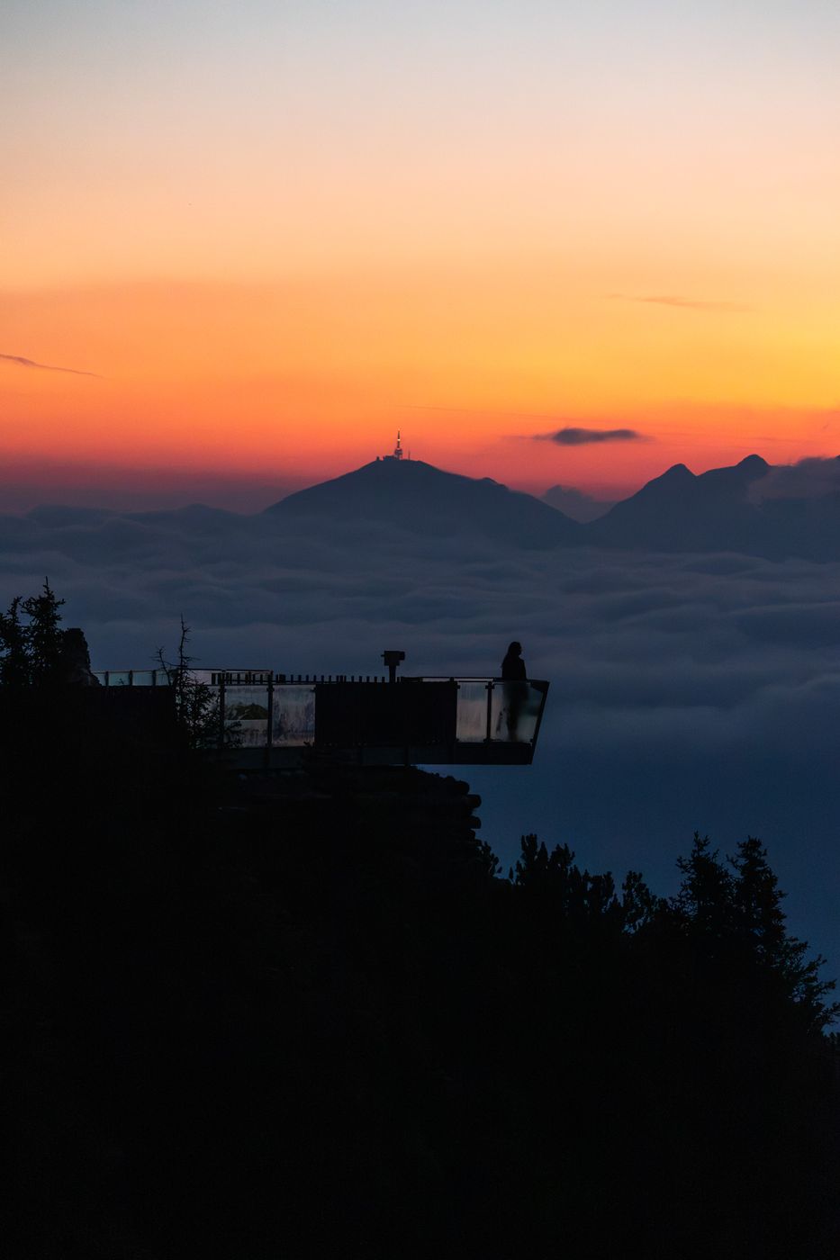 Schlick 2000 mountain top, Stubaital, Austria