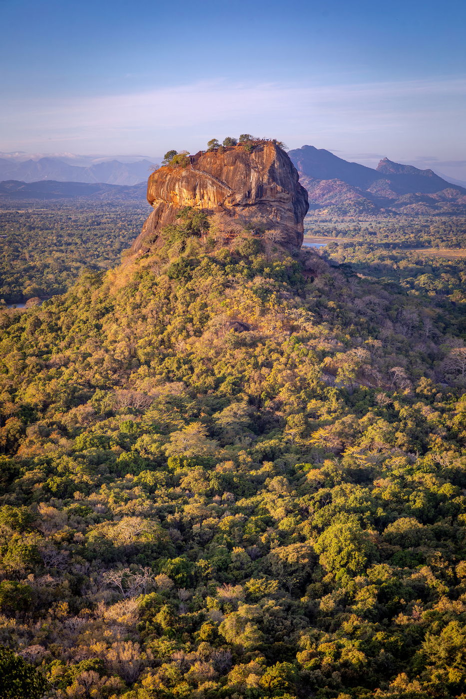 Sigiriya  from Pidurangala Rock, Sri Lanka
