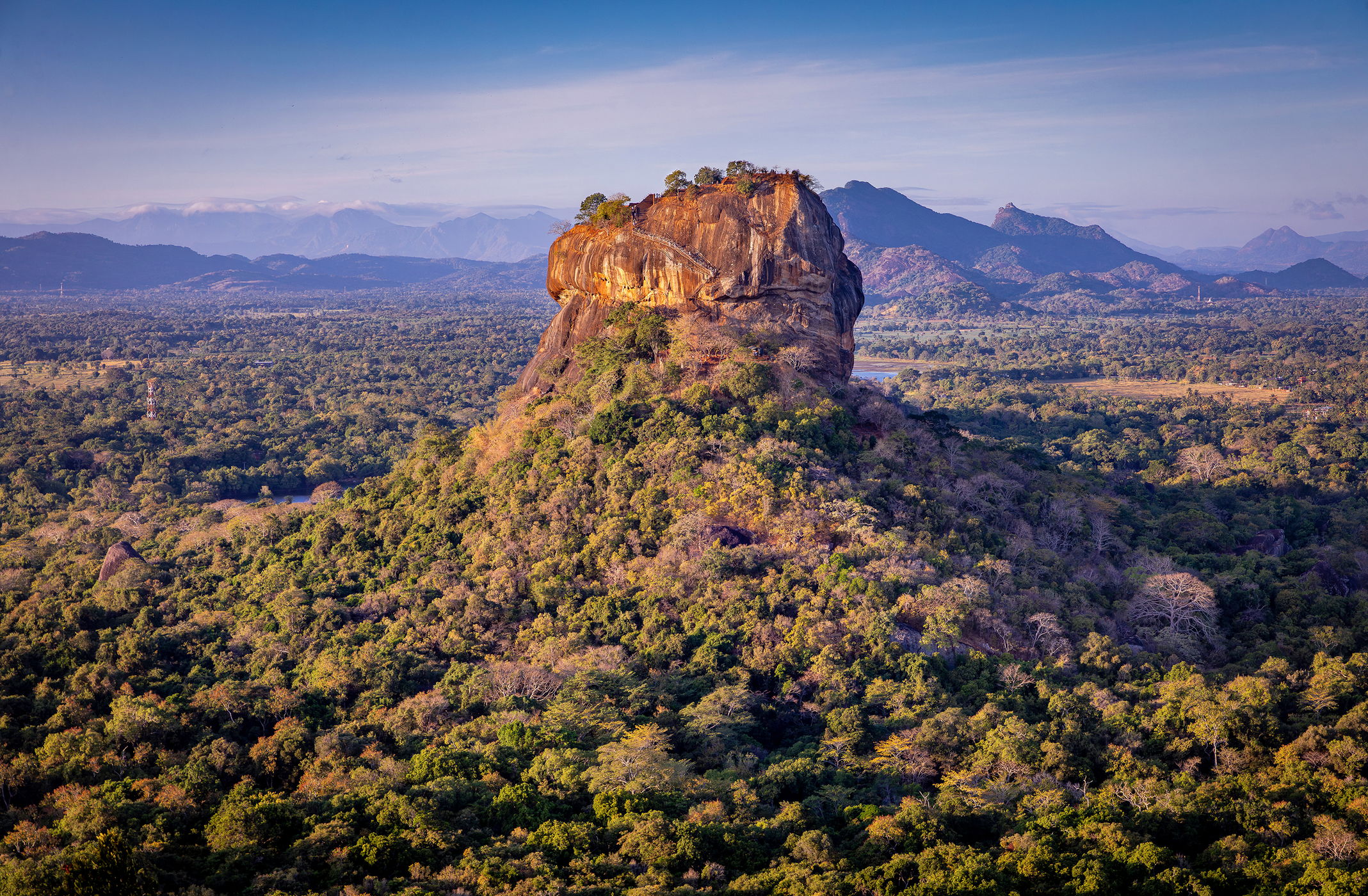 Sigiriya  from Pidurangala Rock, Sri Lanka