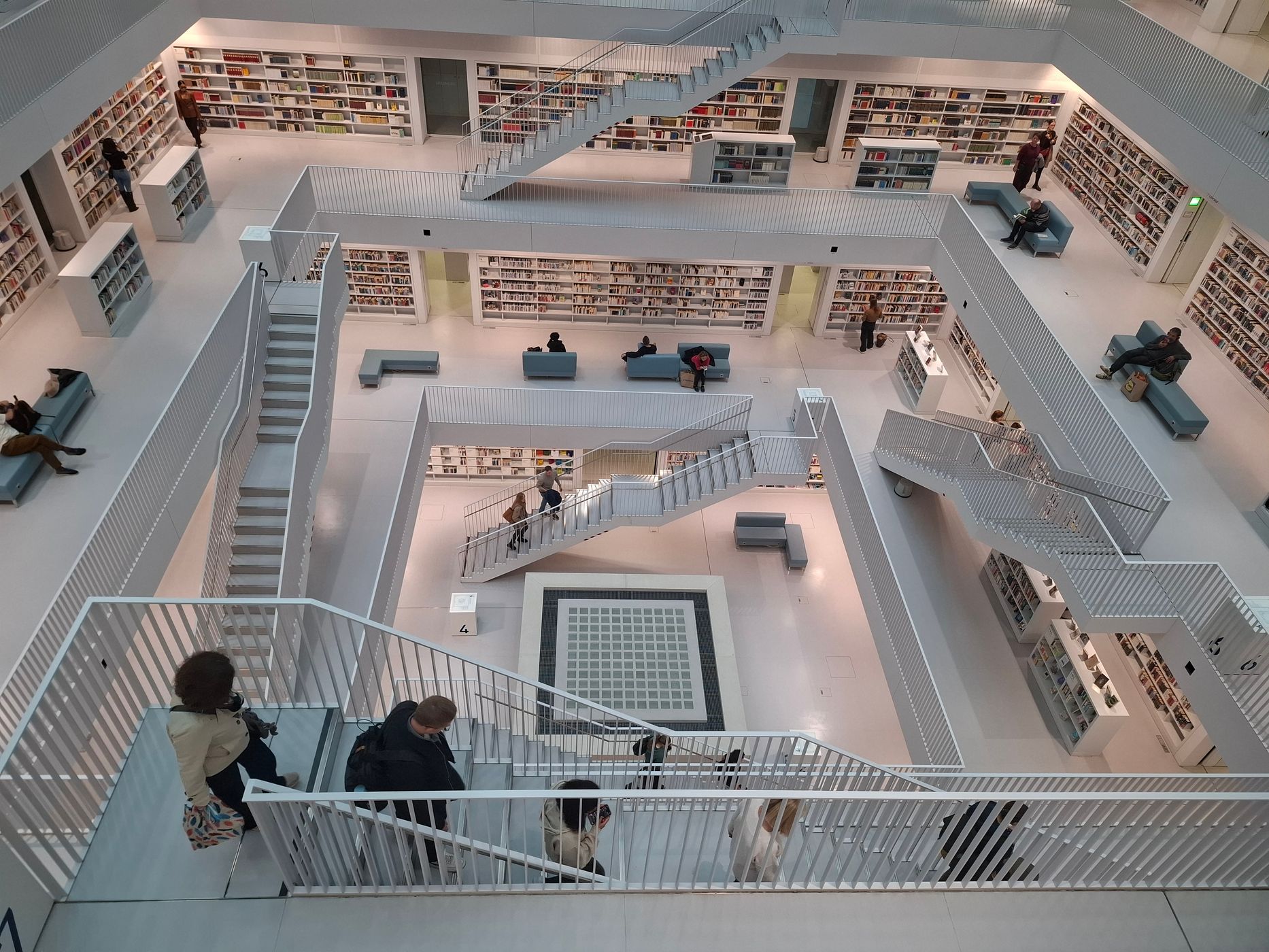 Inside City Library, Stuttgart, Germany
