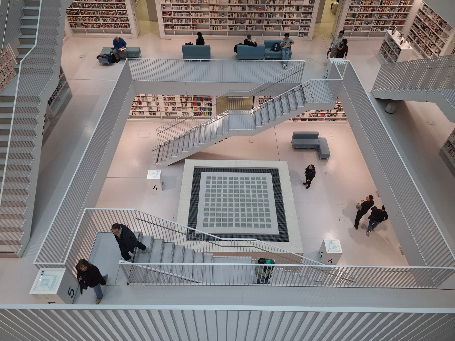 Inside City Library, Stuttgart, Germany
