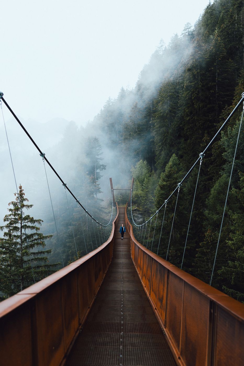 Suspension Bridge Stubaital, Austria