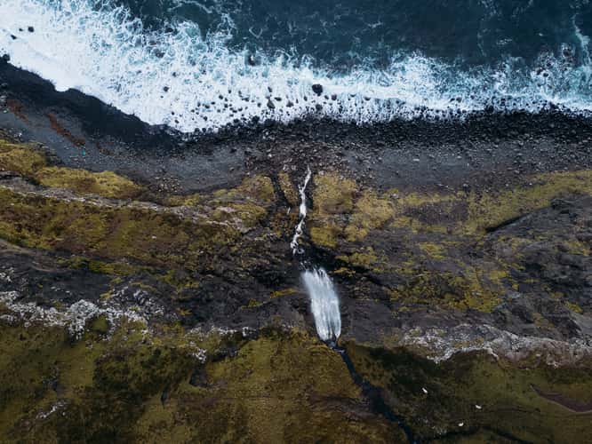 Talisker Bay Waterfall