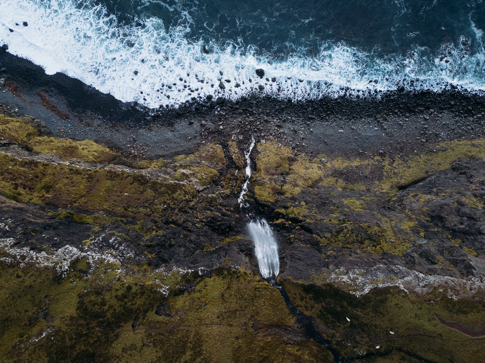Talisker Bay Waterfall, United Kingdom