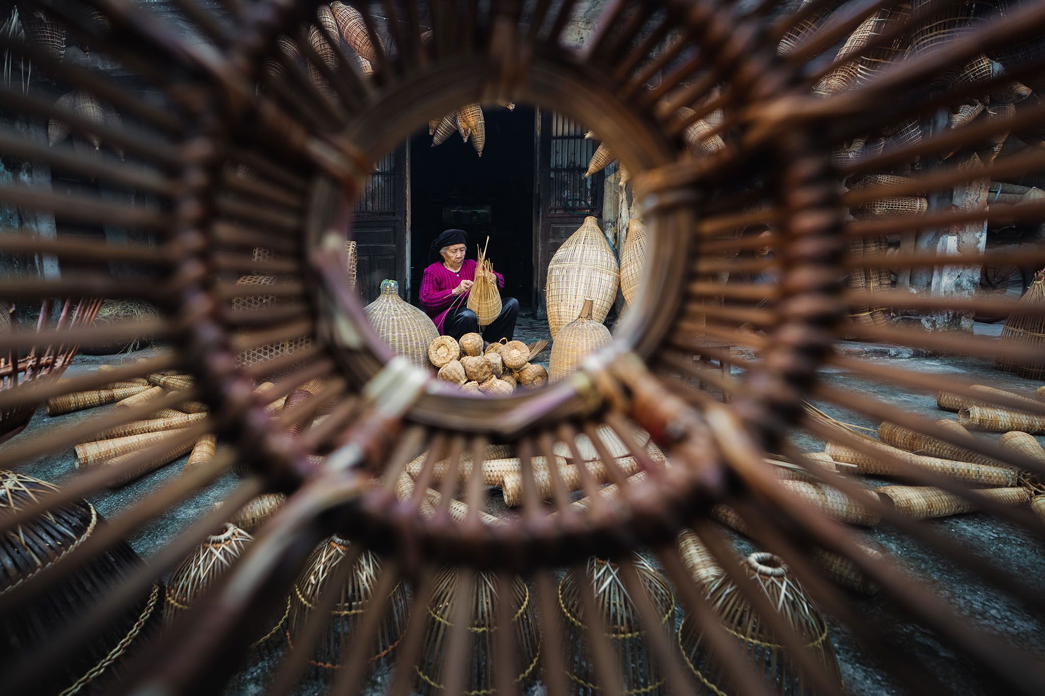 Thu Sy Bamboo Trap Craft Village, Vietnam