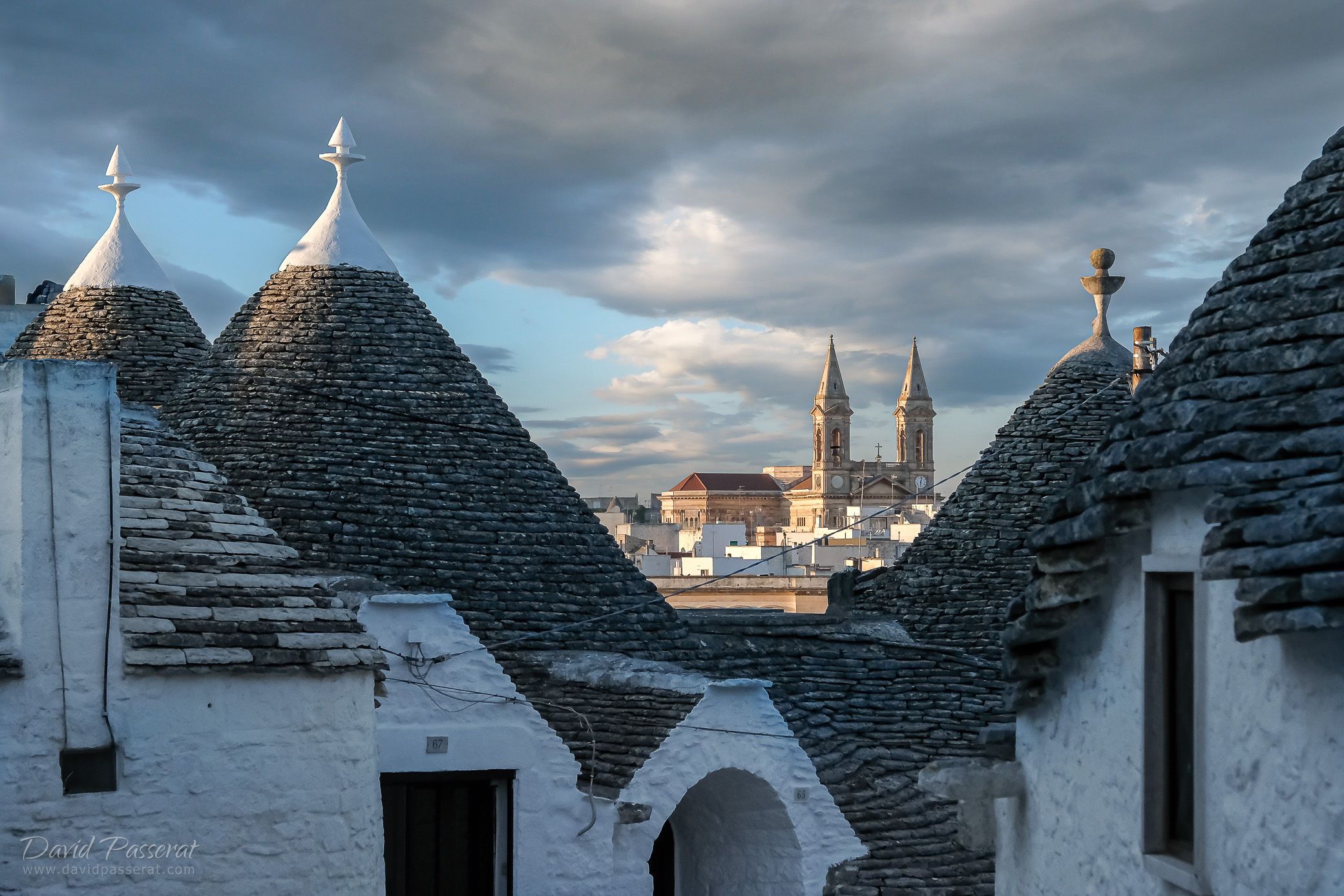 trulli and Alberobello cathedral, Italy