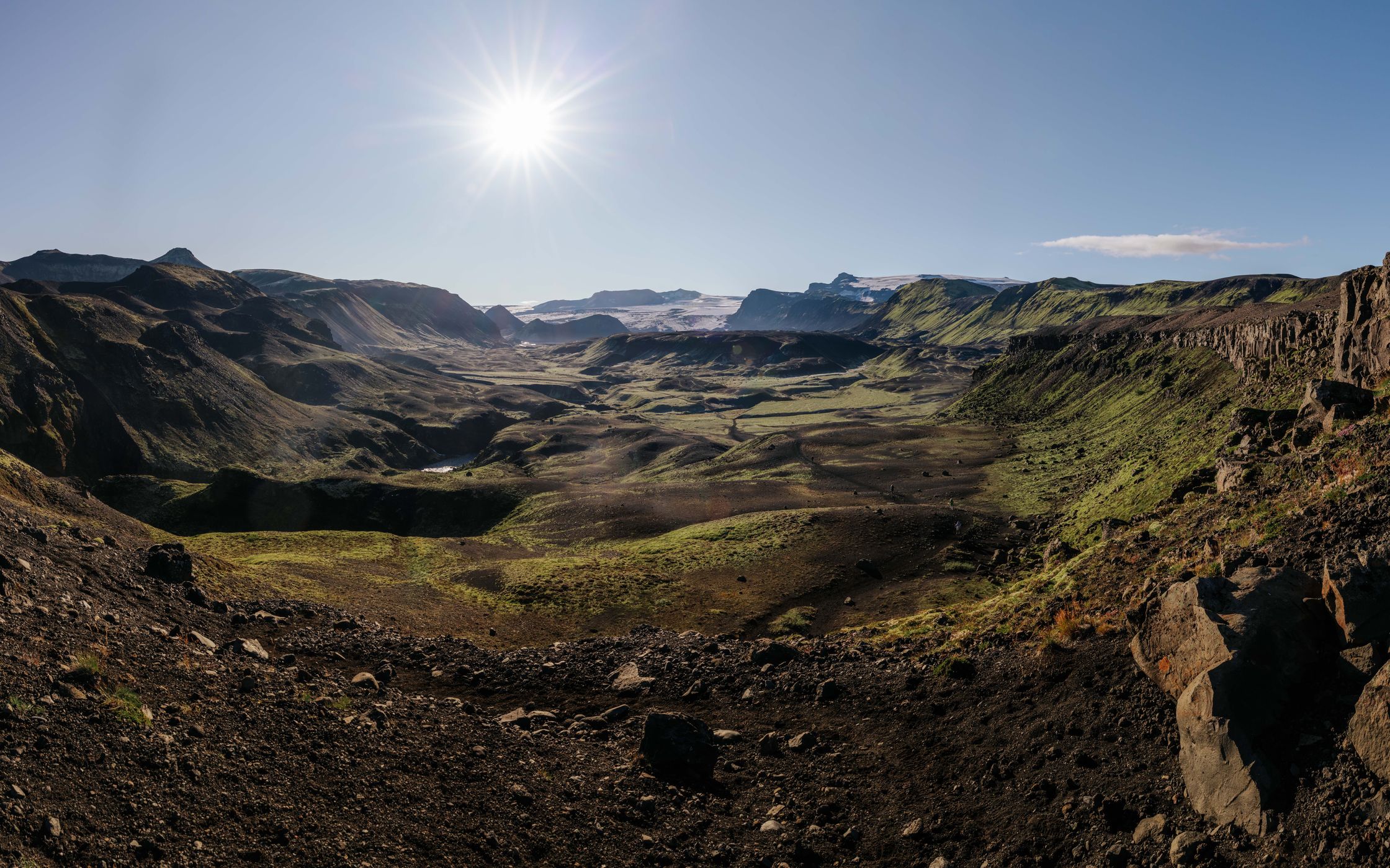 Valley view near Emstrur, Laugavegur Trail, Iceland