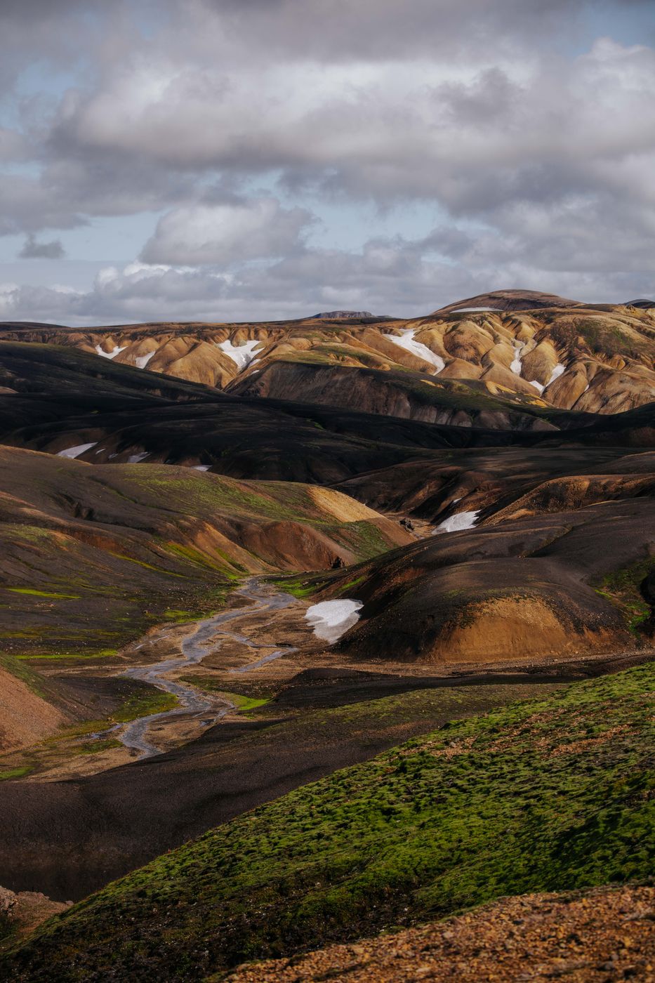 Valley views between Landmannalaugar and Hrafntinnusker, Iceland