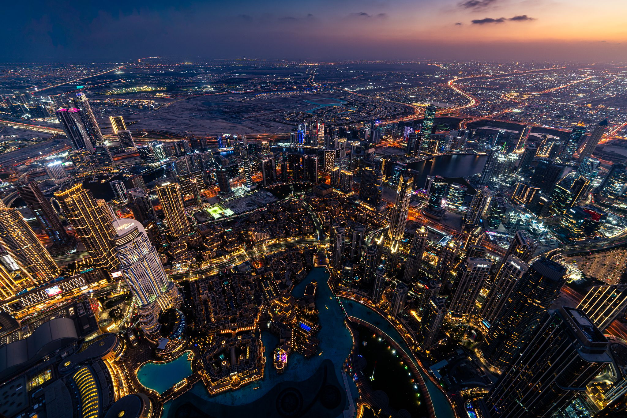 View from Burj Khalifa, United Arab Emirates