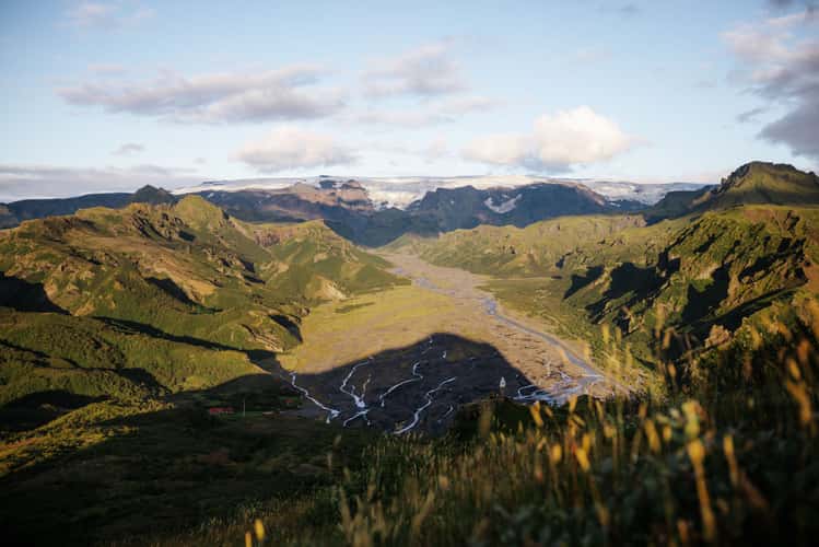 View from Valahnjúkur walk, Þórsmörk