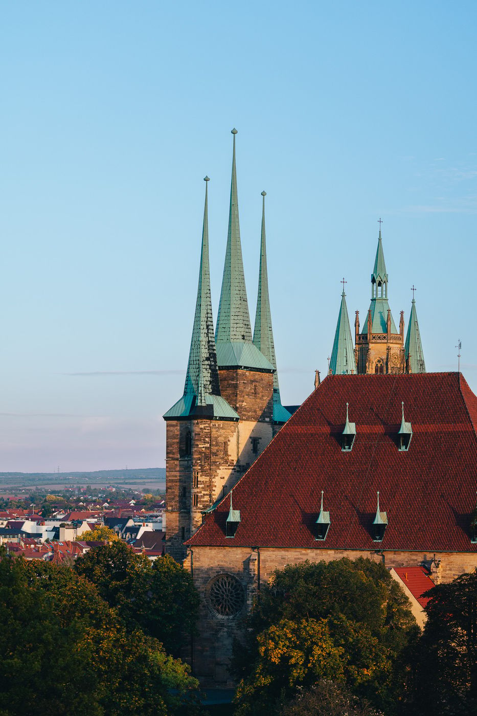 View of Erfurt Cathedral, Germany