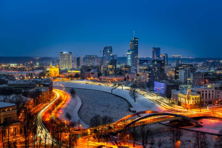 Vilnius Skyline from Gediminas Tower