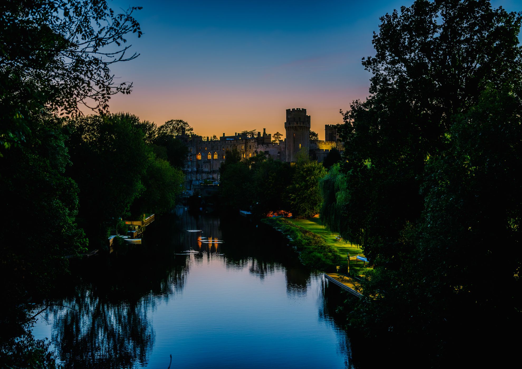 Warwick Castle viewpoint, United Kingdom
